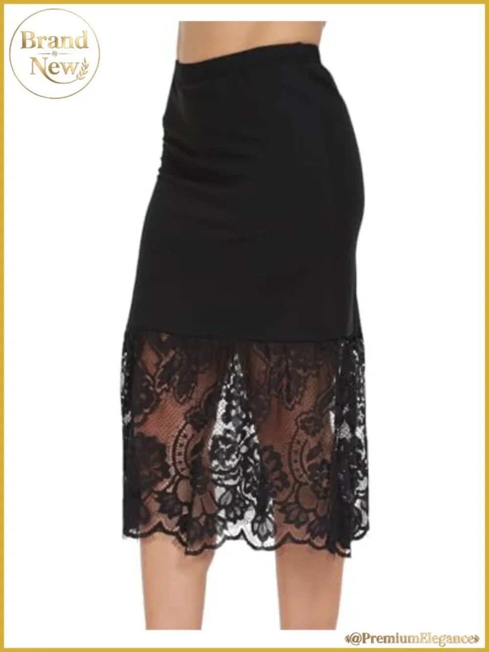 Women's Half Slip Under Dress Lace Trim Skirt Extender 22 26 30